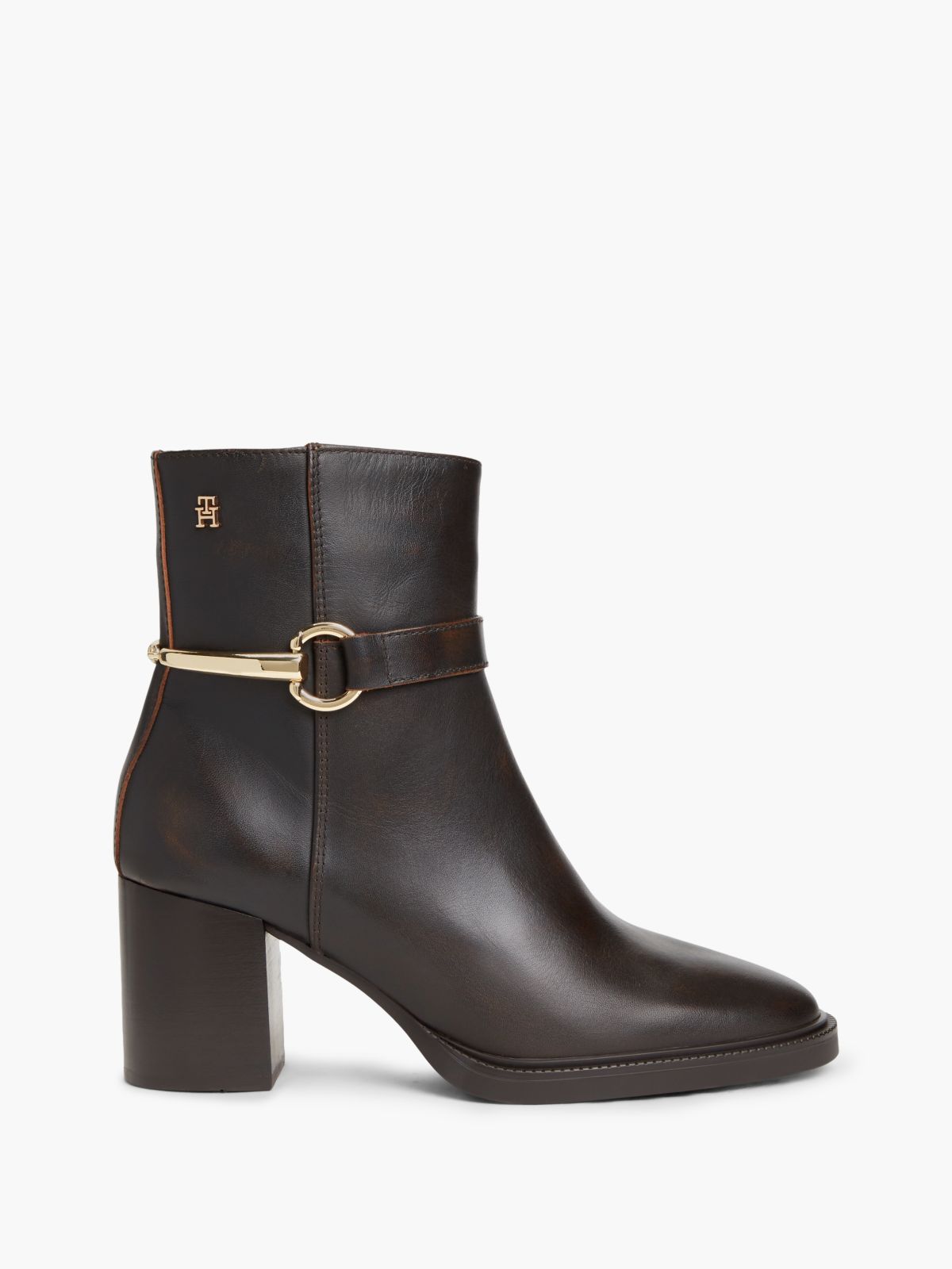 Leather Ankle Riding Boot — Brushed Brown