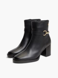 Leather Ankle Riding Boot — Black 2