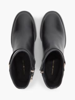 Leather Ankle Riding Boot — Black 3