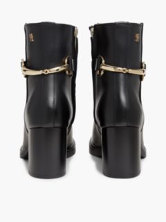 Leather Ankle Riding Boot — Black 4