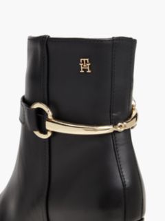Leather Ankle Riding Boot — Black 6