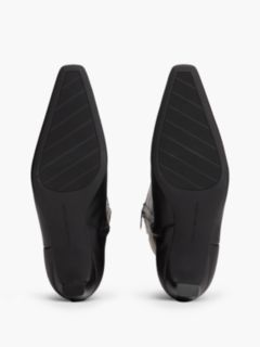 Knee-High Leather Kitten-Heel Boot — Black 5