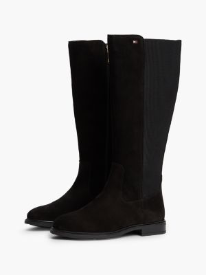 Женские ботинки Tommy Hilfiger Stretch Suede Boot, цвет: Чёрный — фото 2
