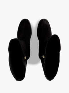 Stretch Suede Boot — Black 3
