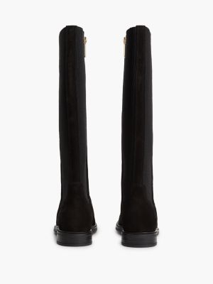 Женские ботинки Tommy Hilfiger Stretch Suede Boot, цвет: Чёрный — фото 4