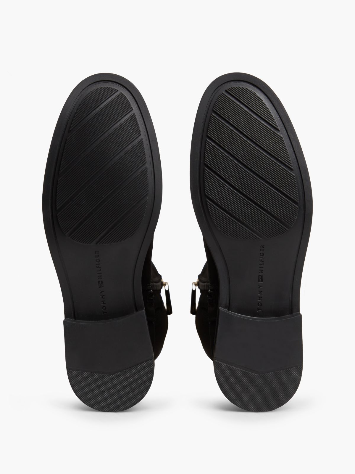 Stretch Suede Boot — Black