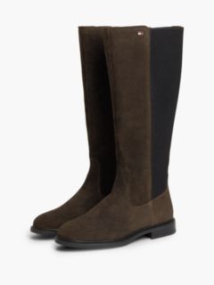 Stretch Suede Boot — Fondant Brown 2