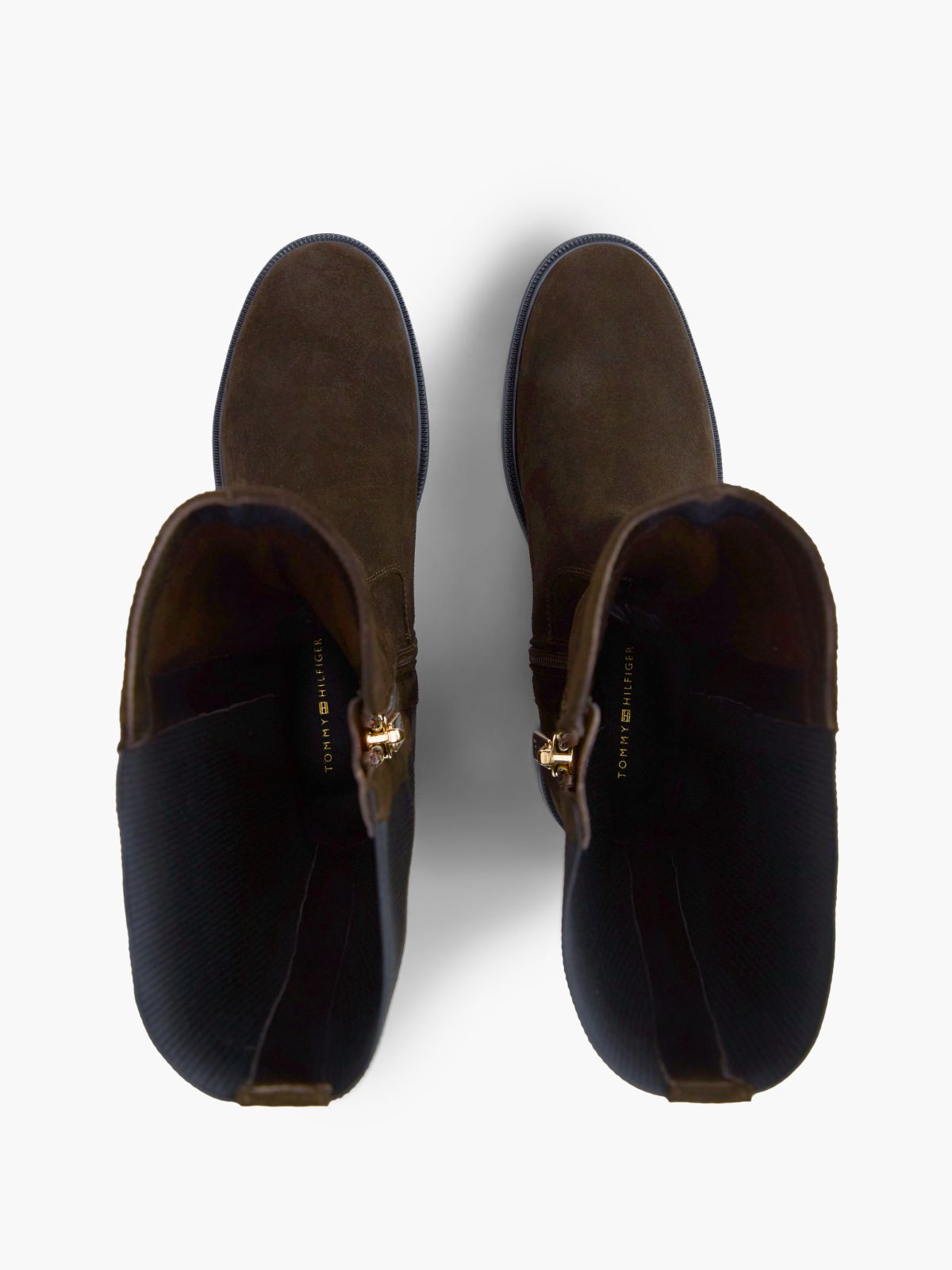 Stretch Suede Boot — Fondant Brown
