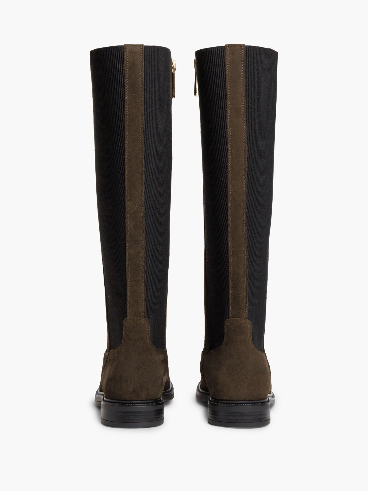 Stretch Suede Boot — Fondant Brown