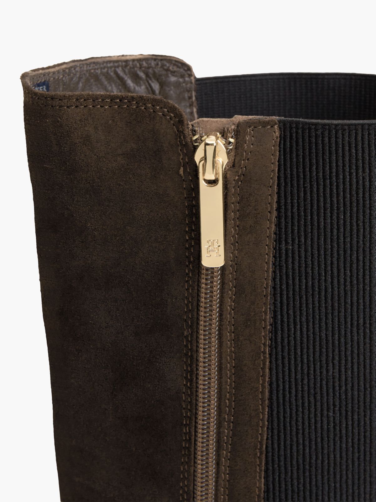 Stretch Suede Boot — Fondant Brown