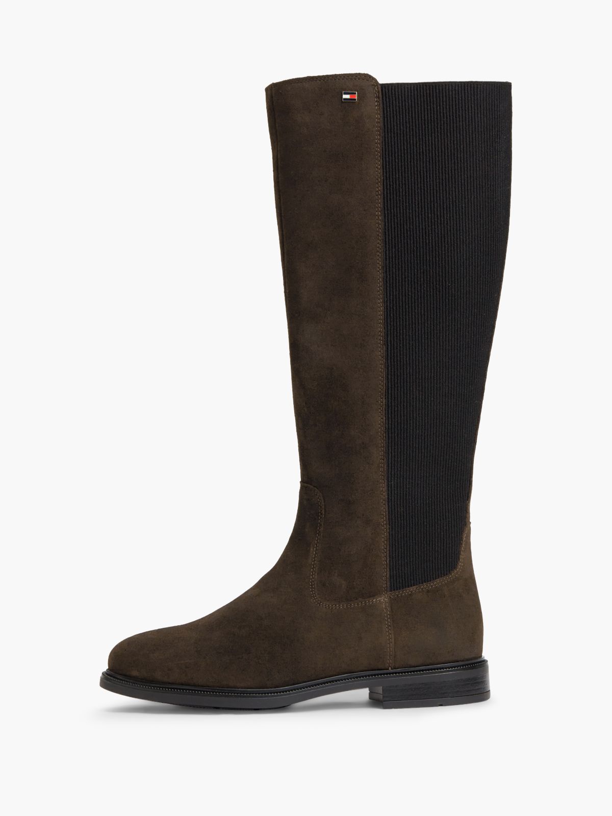 Stretch Suede Boot — Fondant Brown