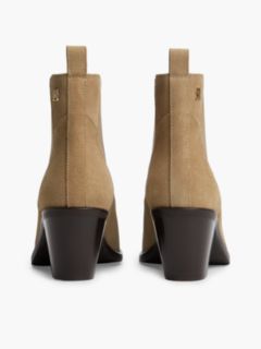 Suede Western Chelsea Ankle Boot — Safari Canvas 4