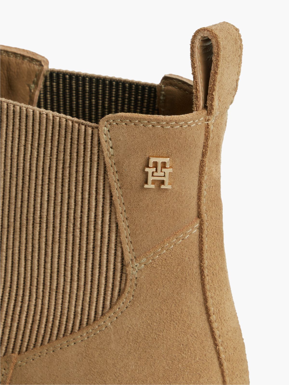 Suede Western Chelsea Ankle Boot — Safari Canvas