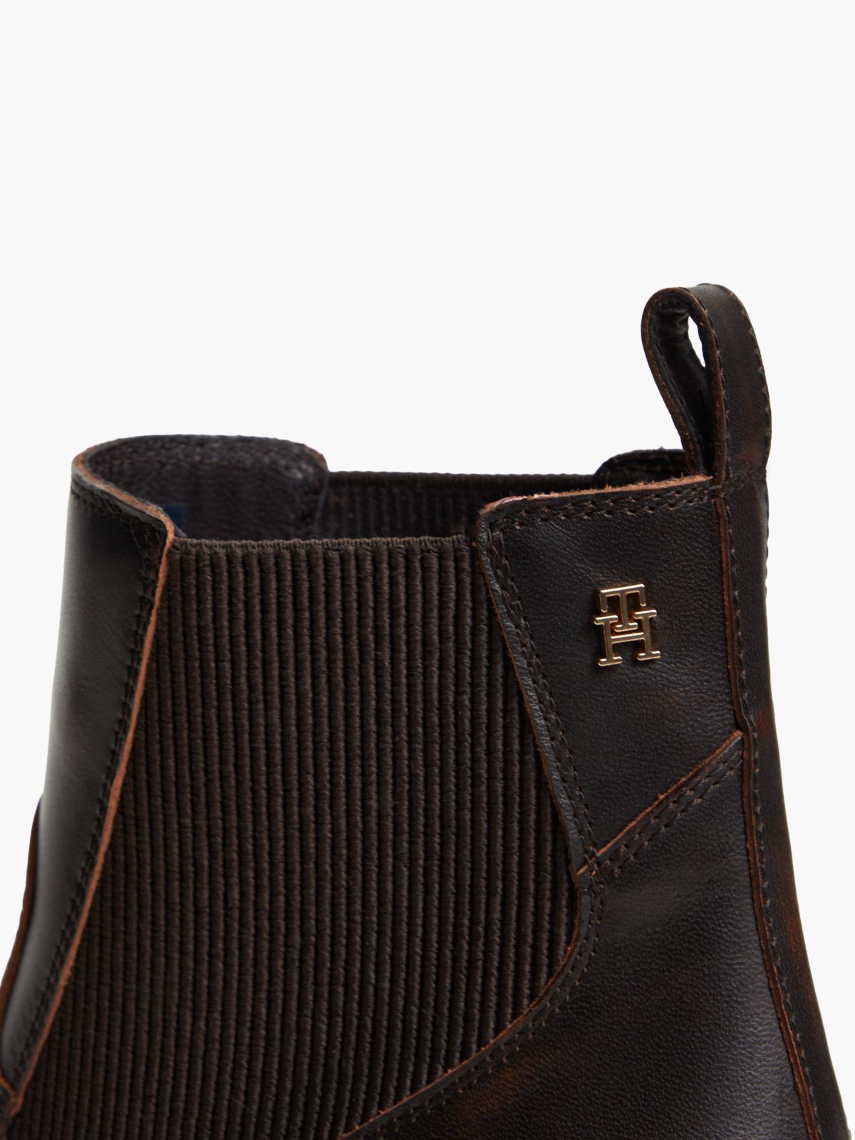 Leather Western Chelsea Ankle Boot — Brushed Brown