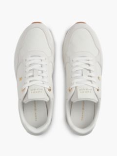 Monogram-Embossed Suede Runner Sneaker — Ecru 3