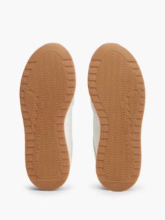 Monogram-Embossed Suede Runner Sneaker — Ecru 5