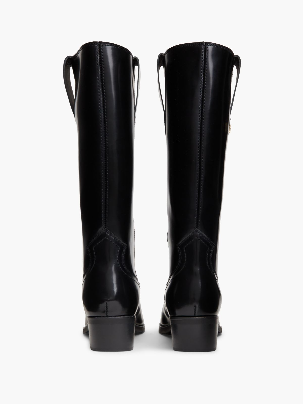 Leather Western Boot — Black