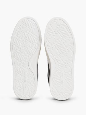 Женские кроссовки Tommy Hilfiger Fleece-Lined Leather Cupsole, цвет: Чёрный — фото 5