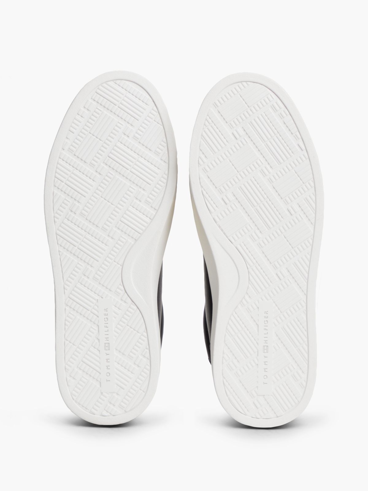 Fleece-Lined Leather Cupsole Sneaker — Black