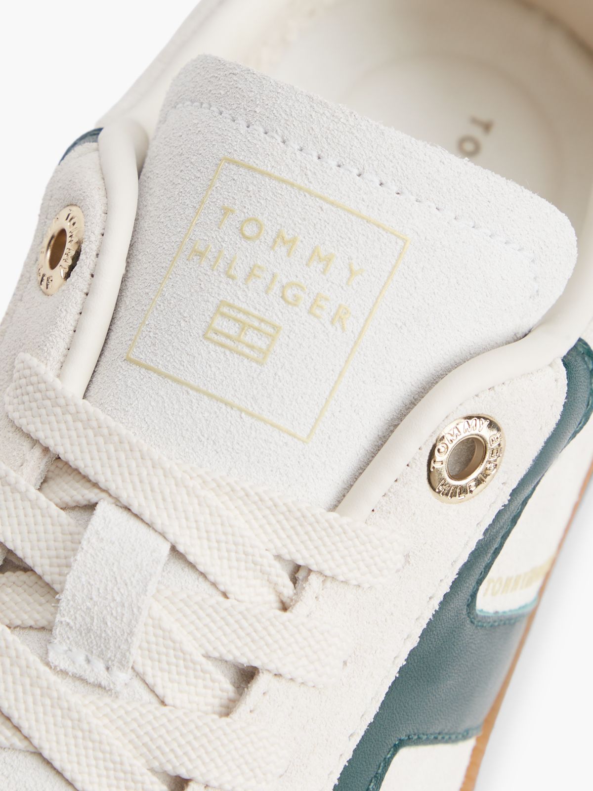 Tribeca Suede Skater Sneaker — Soft Cream/Hunter