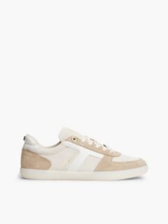 Tribeca Suede Skater Sneaker — Soft Cream/Horseradish 1