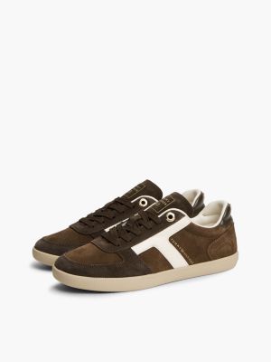 Кроссовки Tommy Hilfiger Tribeca Suede Skater, цвет: Коричневый / Кремовый — фото 2