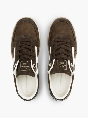 Кроссовки Tommy Hilfiger Tribeca Suede Skater, цвет: Коричневый / Кремовый — фото 3