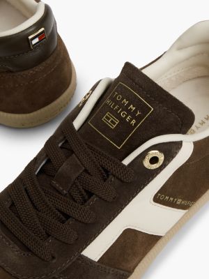 Кроссовки Tommy Hilfiger Tribeca Suede Skater, цвет: Коричневый / Кремовый — фото 6