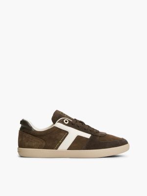 Tribeca Suede Skater Sneaker, Fondant Brown/Soft Cream