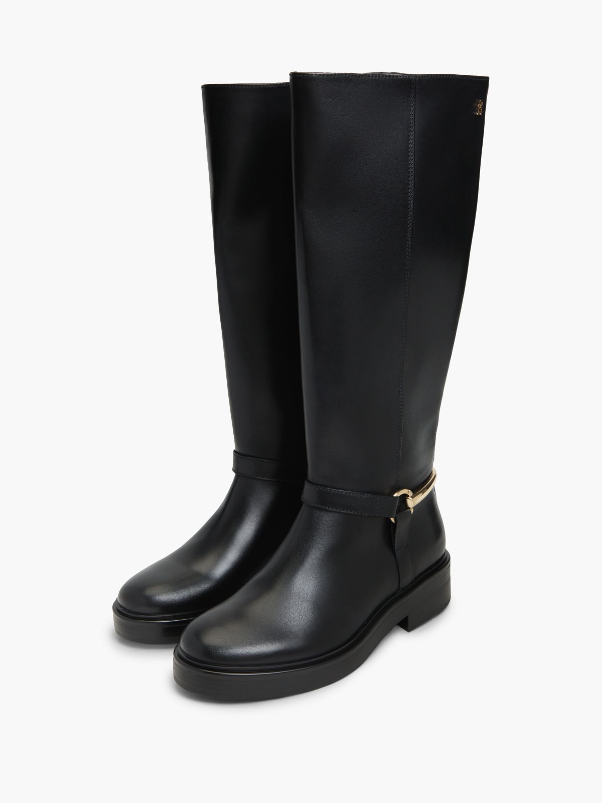 Leather Riding Boot — Black