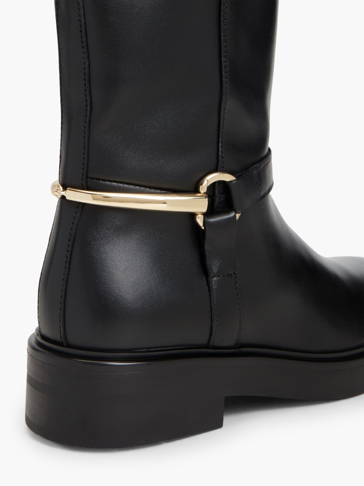 Leather Riding Boot — Black