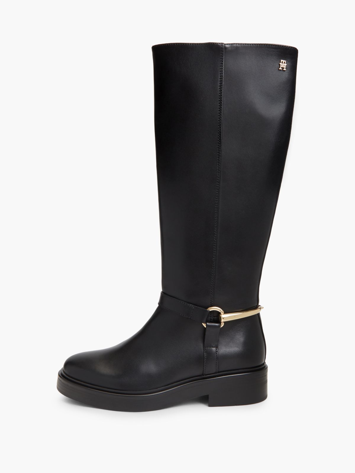 Leather Riding Boot — Black