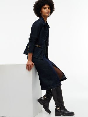 Женские ботинки Tommy Hilfiger Leather Riding Boot, цвет: Чёрный — фото 8