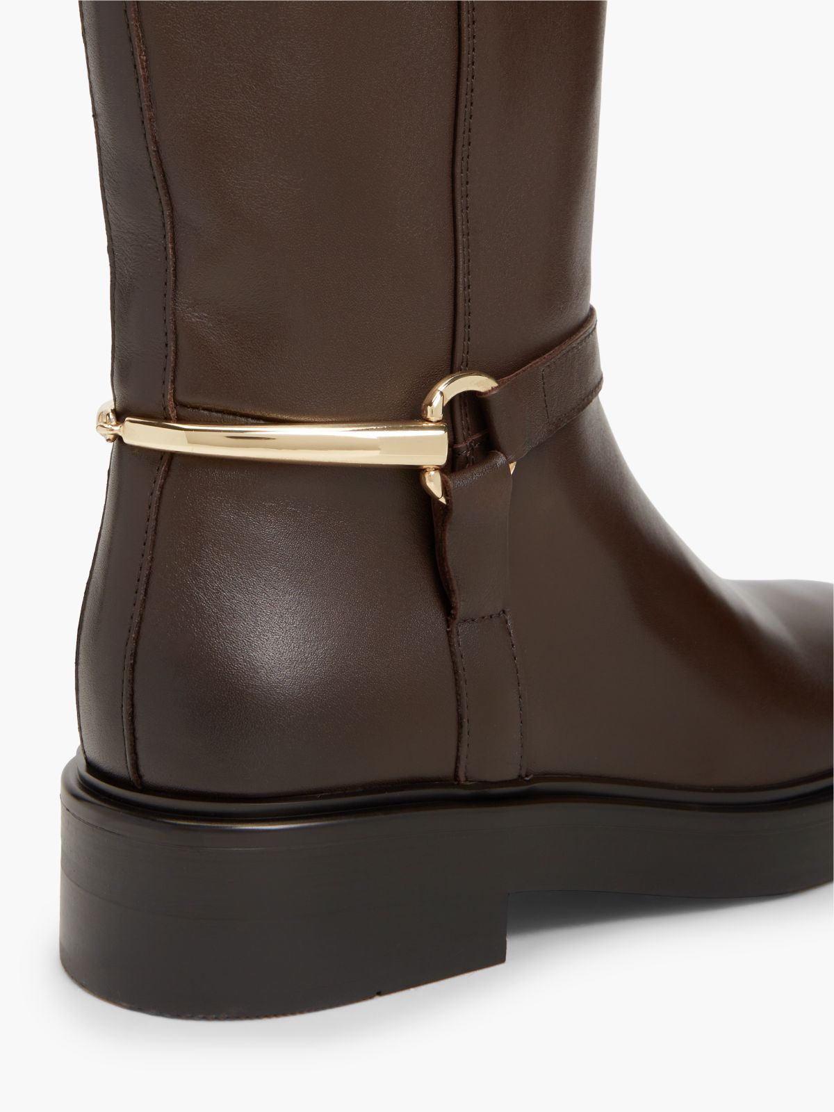 Leather Riding Boot — Cocoa