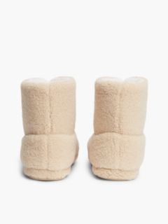 Teddy Fleece House Bootie — Horseradish 4