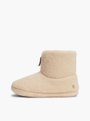 Женские ботинки Tommy Hilfiger Teddy Fleece House Bootie, цвет: Horseradish — фото 7