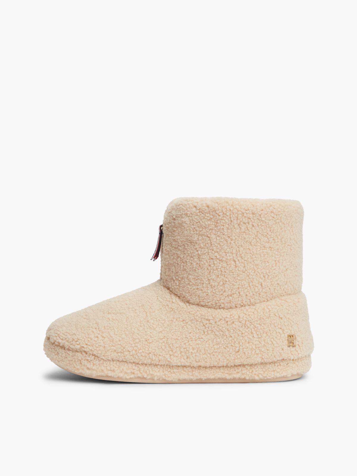 Teddy Fleece House Bootie — Horseradish