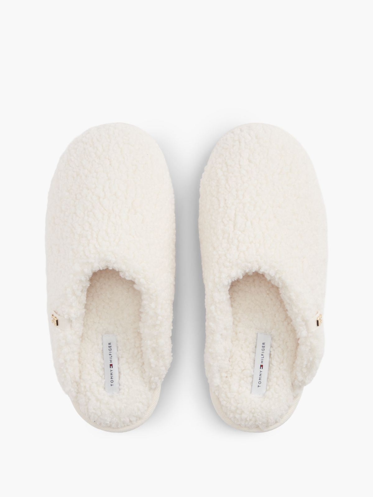 Faux Shearling House Slipper — Soft Cream