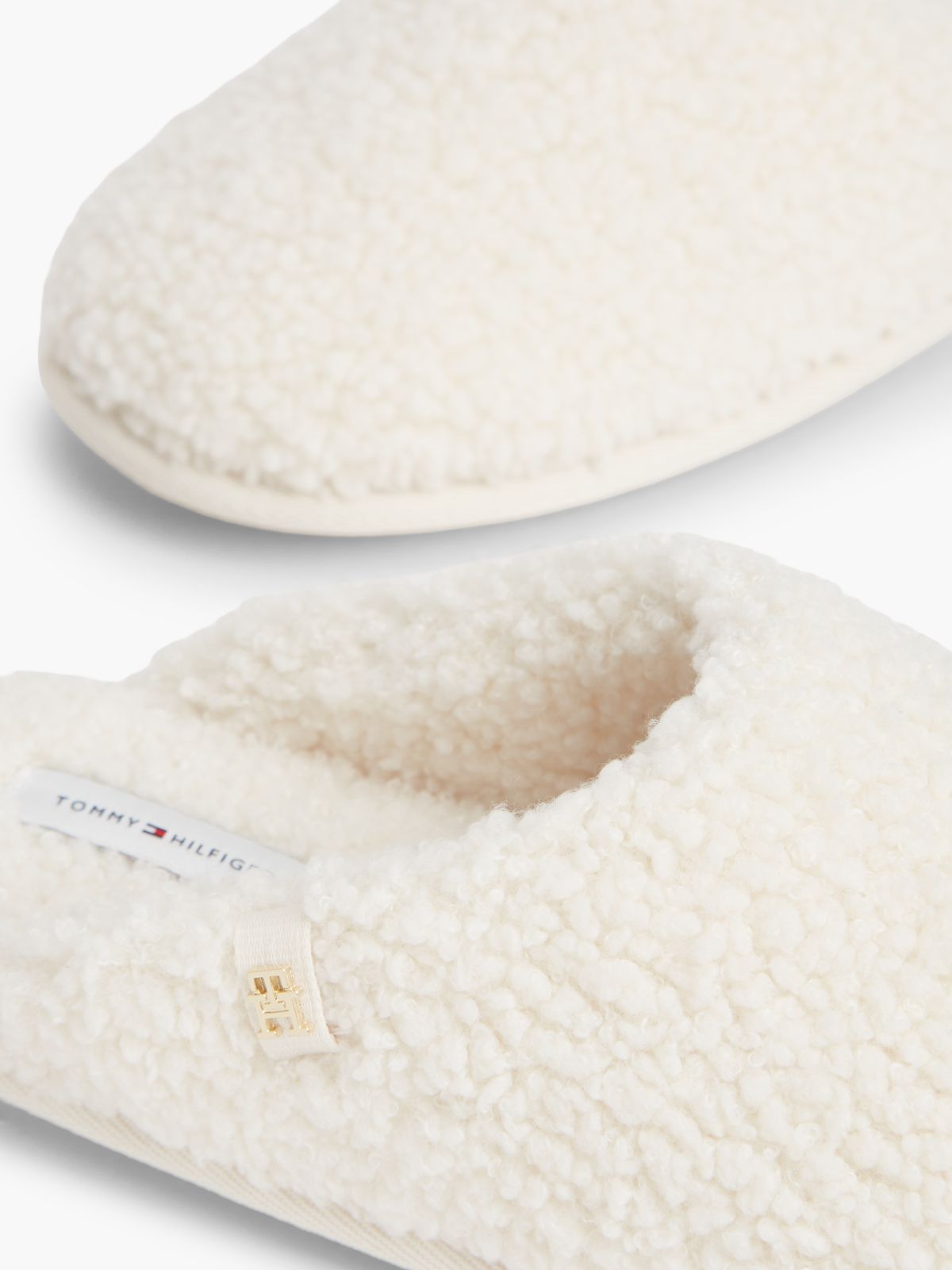 Faux Shearling House Slipper — Soft Cream