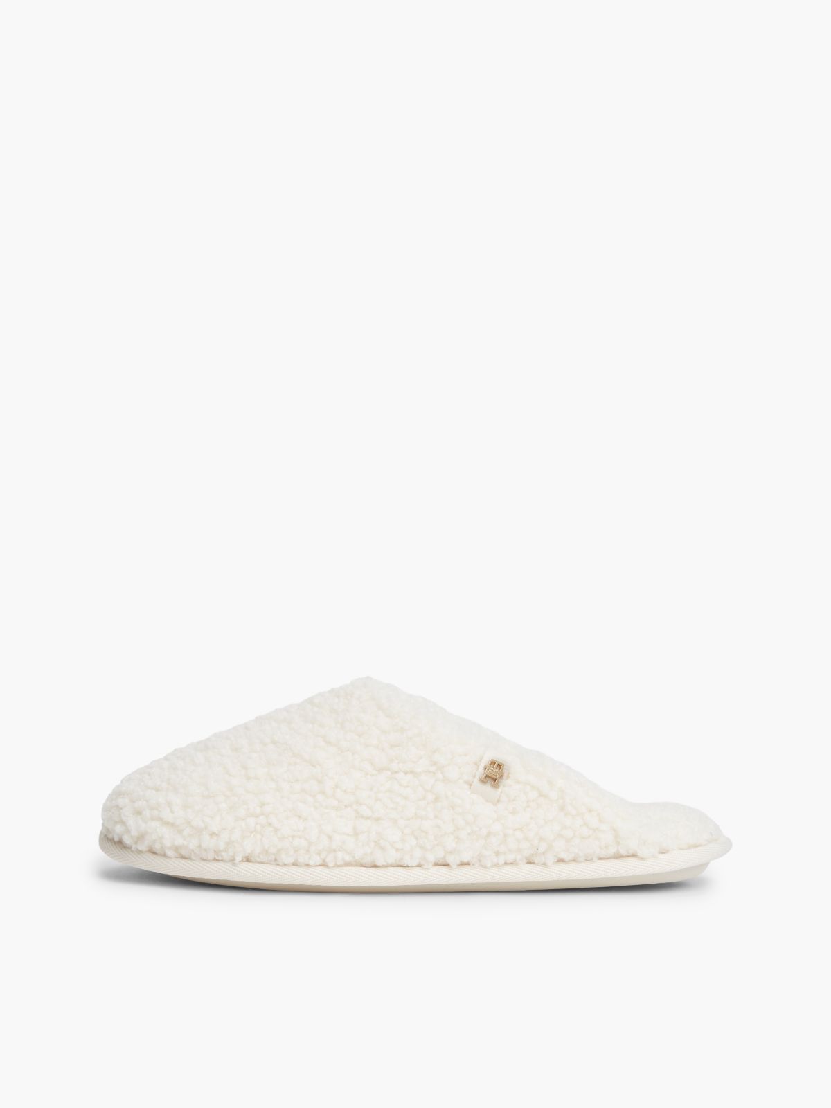 Faux Shearling House Slipper — Soft Cream