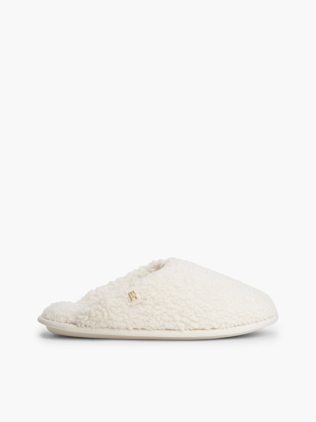 Faux Shearling House Slipper — Soft Cream