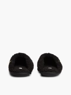 Faux Shearling House Slipper — Black 4
