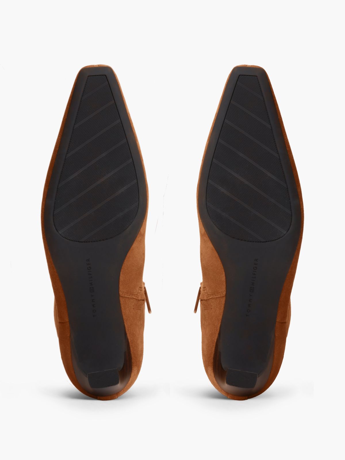 Knee-High Suede Kitten-Heel Boot — Ginger Clay