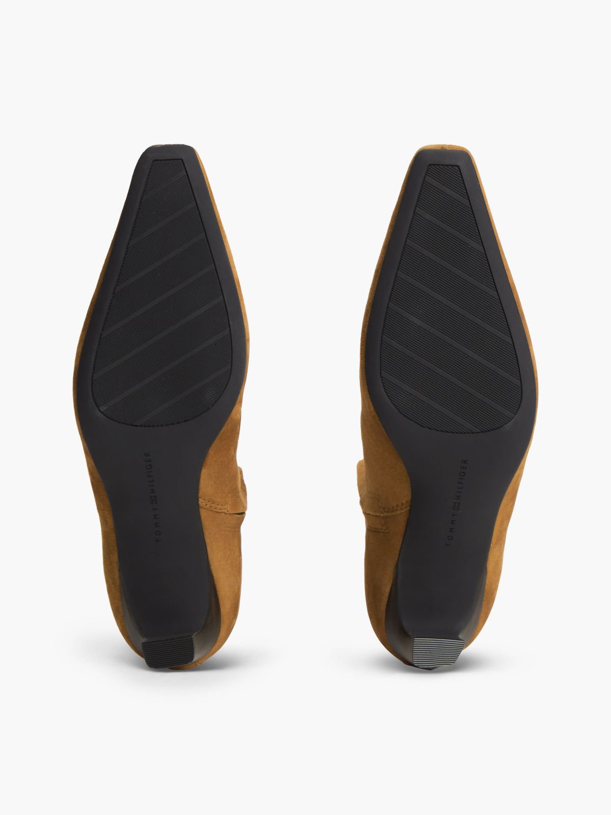 Suede Kitten-Heel Ankle Boot — Ginger Clay
