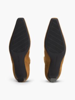 Suede Kitten-Heel Ankle Boot — Ginger Clay 5