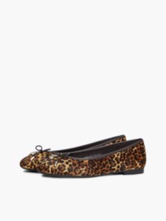 Leopard-Print Calf Hair Ballet Flat — Cheetah Print 2