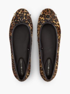 Leopard-Print Calf Hair Ballet Flat — Cheetah Print 3
