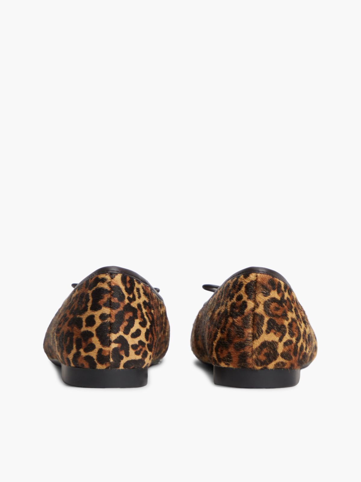 Leopard-Print Calf Hair Ballet Flat — Cheetah Print