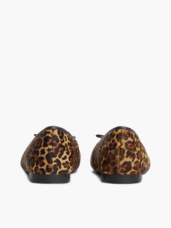 Leopard-Print Calf Hair Ballet Flat — Cheetah Print 4