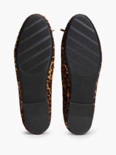 Leopard-Print Calf Hair Ballet Flat — Cheetah Print 5